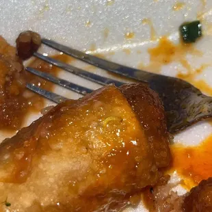 Maggots on Food who knows how many she ate before she sees these parasites!
