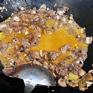 Braising spareribs...