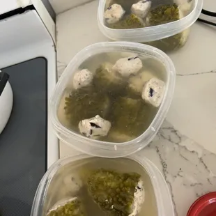 Fish cake used for stuffed bittermelon soup .