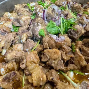 Steamed spareribs with black bean sauce
