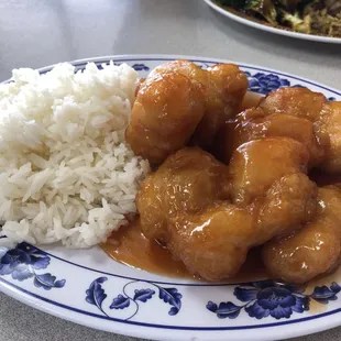 Perfect breading! Honey chicken!