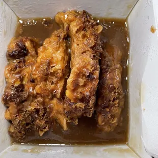 Roast pork egg foo young