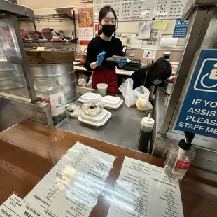 sushi and sashimi, interior