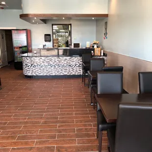 the dining area of a chinese restaurant