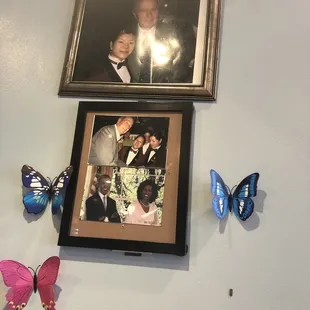 a picture of a man in a tuxedo and a picture of a woman in a tuxedo