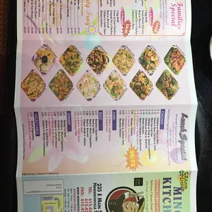 menu, burritos and wraps