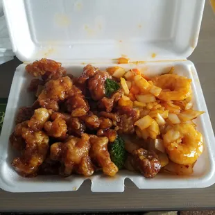 Dragon and Phoneix (General Tso and Shrimp)