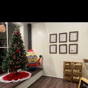 a decorated christmas tree
