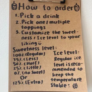 how to order pick a drink