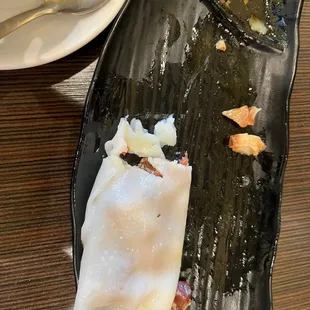 Rice crepe with BBQ Pork