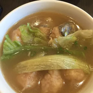Shrimp Dumpling Noodle Soup