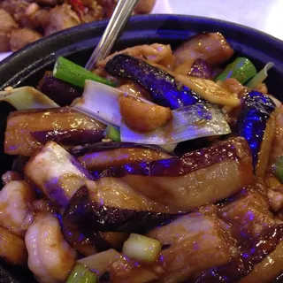 Eggplant with Seafood