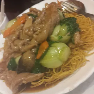 Tomato Beef Pan Fried Noodle
