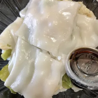 Chicken with Bitter Melon Rice Noodle Rolls