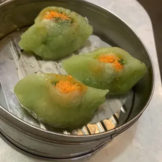 Scallop with Pea Sprout Dumpling