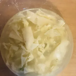 a bowl of sauerkraut