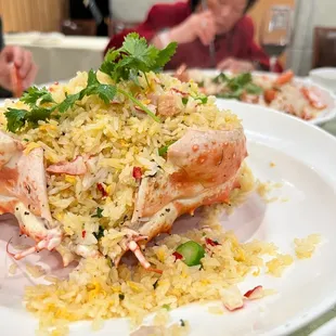 Fried rice with king crab fats