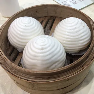 Steamed Black Sesame Buns