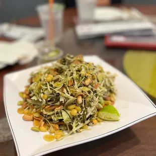 A1. Burmese Tea Leaf Salad (Vegetarian)