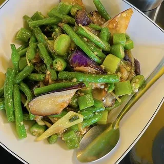 V4. Sauteed Eggplant, Okra, and/or String Bean