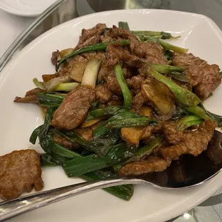 Beef with Ginger and Scallions