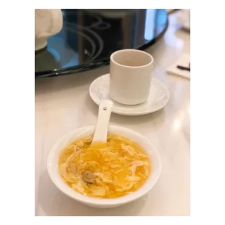 Egg Drop Soup with Straw Mushroom