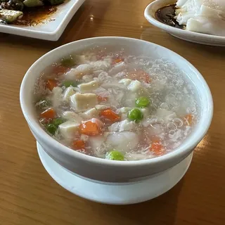 Tofu with Mixed Vegetable Soup