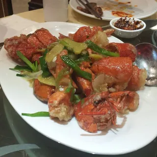 Lobster with Ginger and Scallions