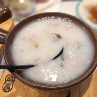 Pork porridge with century egg
