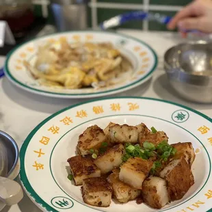 Turnip cake with XO sauce