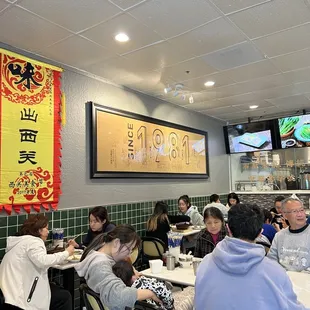 people eating in a restaurant