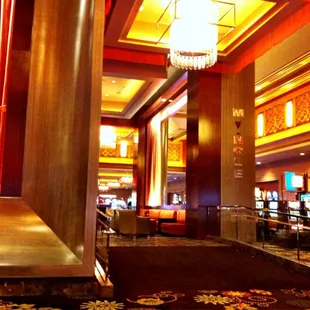 the interior of a casino