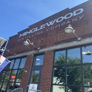 Outside of the building.