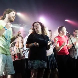 Belle and Sebastian- how fun is it to invite 1/2 the audience on stage?!