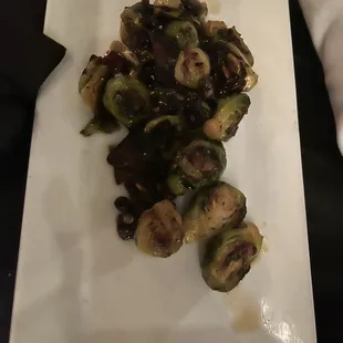 Warm Brussel sprout salad