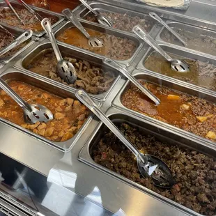 a variety of food items