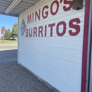 the front of the building