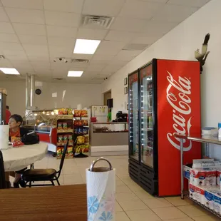 The serving counter at Mingo's Burritos.