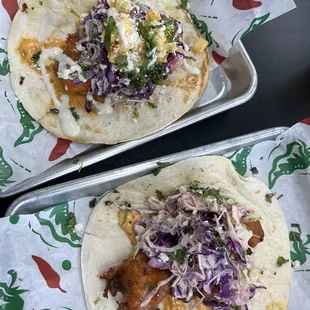 Fried Chicken Tacos