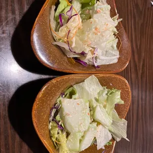 Ginger salads