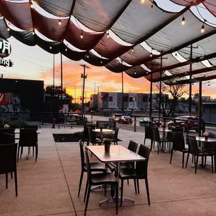 Great view for dinner! And my new favorite drink! Jelly sake!