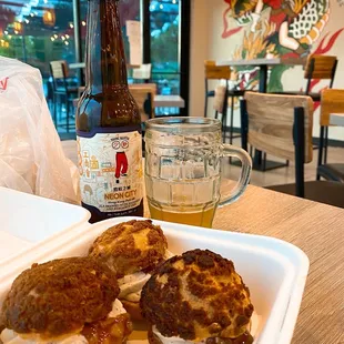 Black sugar boba puff