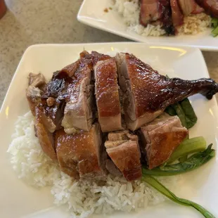 Roast duck plate