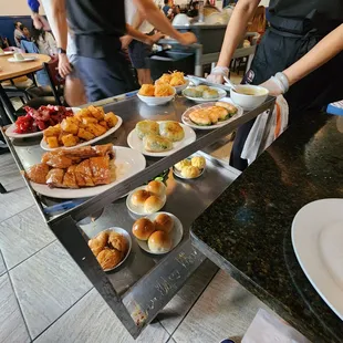 Lunchtime...dim sum carts!