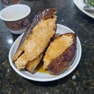 Shrimp Stuffed Eggplant