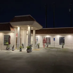 Lots of secure parking area.