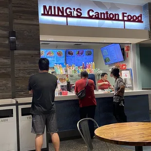 customers at the counter