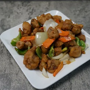 Sweet and Sour Chicken (Sauce not in picture)