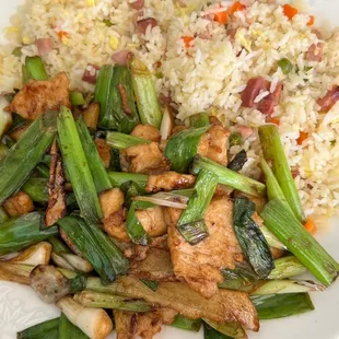 Ginger with Green Onion Chicken and Pork Fried Rice