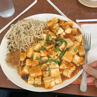 Mapo Tofu with noodles